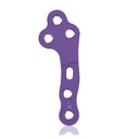 Placa de bloqueo EickLoxx TPLO XL, izquierda, 3/3 orificios, 64 mm Ø2,7/3,5, magenta, titanio