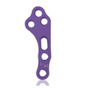 Placa de bloqueo EickLoxx TPLO XS, izquierda, 3/3 orificios, 30 mm Ø1,7/2,3, magenta, titanio
