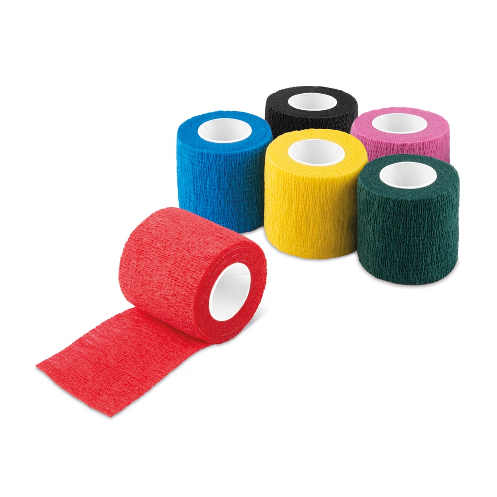 [050750] Eickwrap Bande cohésive Eickwrap, 5 cm Assortiment de couleurs, Boîte de 36 pièces