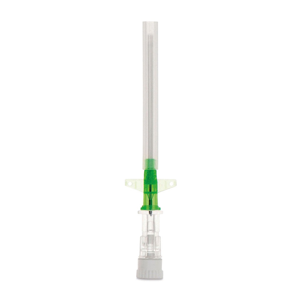 [050019] Canule à ailettes à usage unique Delta Flow, verte, 18G, boîte de 50, stérile