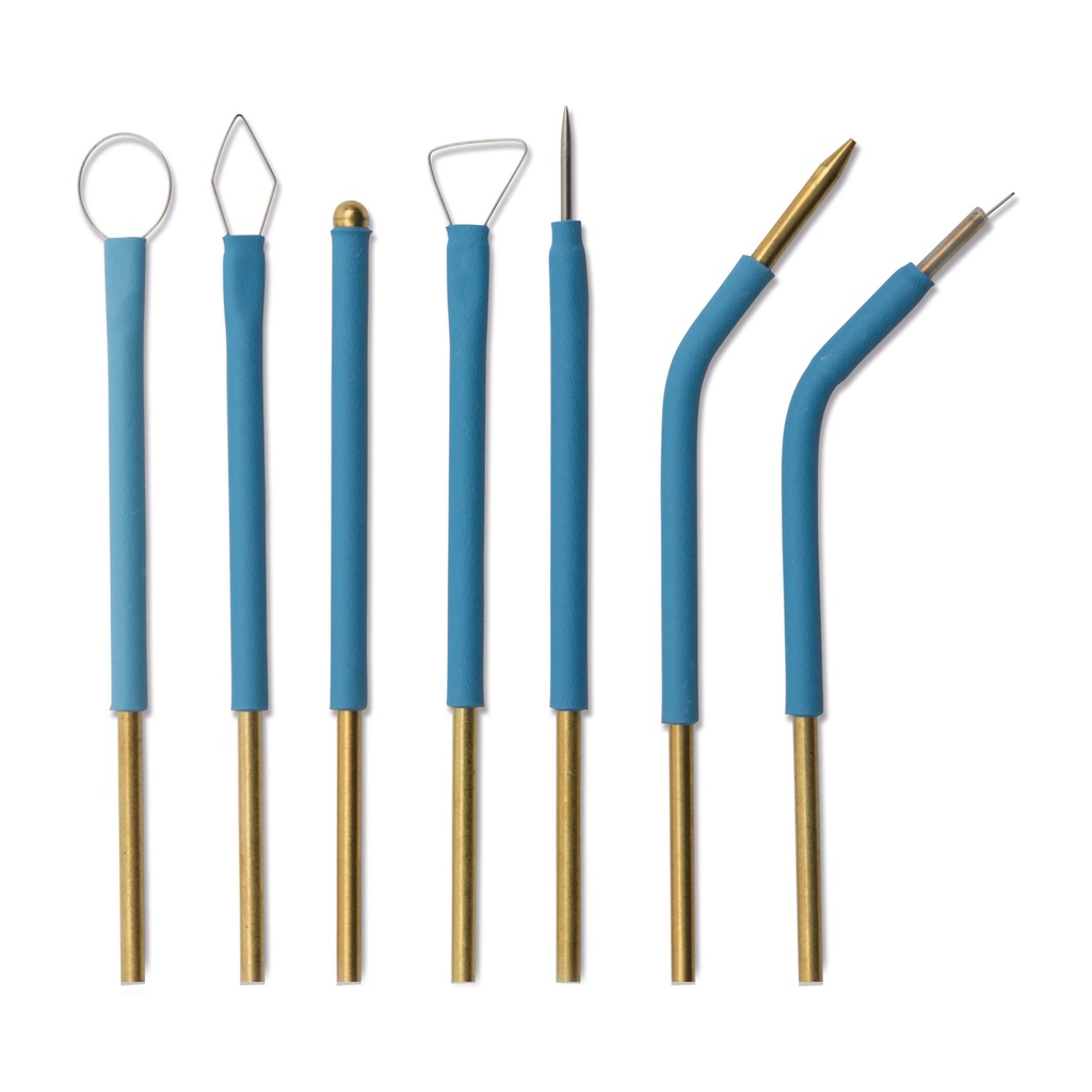 [323002] Jeu d´électrode p. Surgitron (taille du manche1/16), comprenant: A8/F1/A3/C7