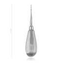 Gyökéremelő, 1 mm, rövid nyél, egyenes hegy