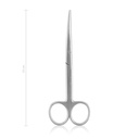 Landolt ciseaux á ènucléation, 13 cm, courbe