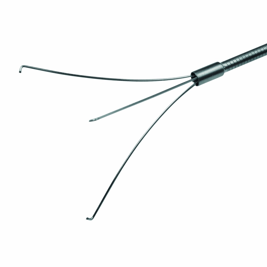 [306344] Pinza para coger con 3 ganchos,flexible, Ø = 2,4 mm, L = 350 cm