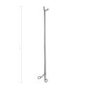 Pince à corps étrangers non flexible modèle rallongé, 65 cm