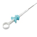 Pinzas flexibles para cuerpos extraños, mandíbulas de cocodrilo, dentadas, Ø = 1,65 mm, L = 25 cm