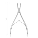 Pinza gubia Mini-Friedmann, 14 cm, mandíbula extrafina
