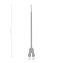 Grooved director with button end, 15 cm