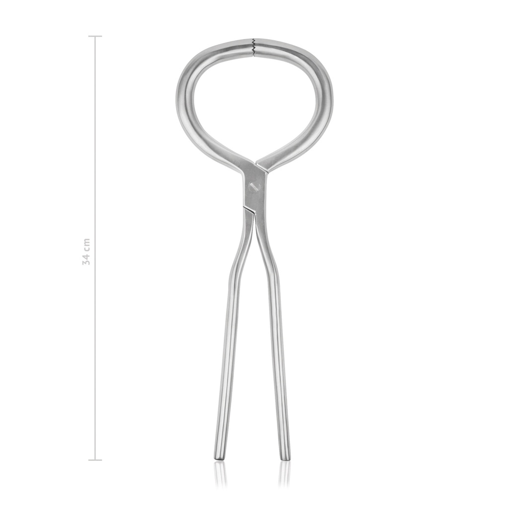 Pinza de examen de pezuñas, modelo pesado, acero inoxidable, 34 cm