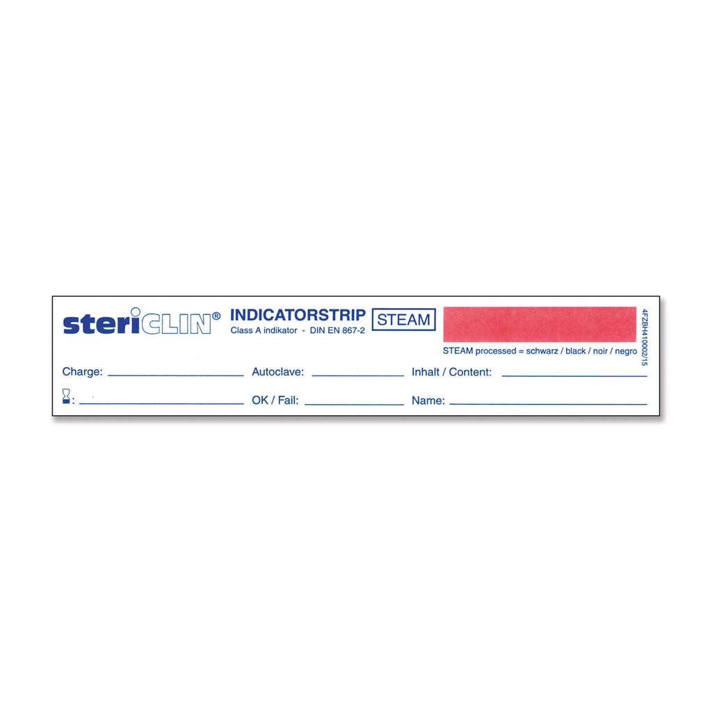 [502550] Indicator strips for steam sterilization, pack of 250 pcs.