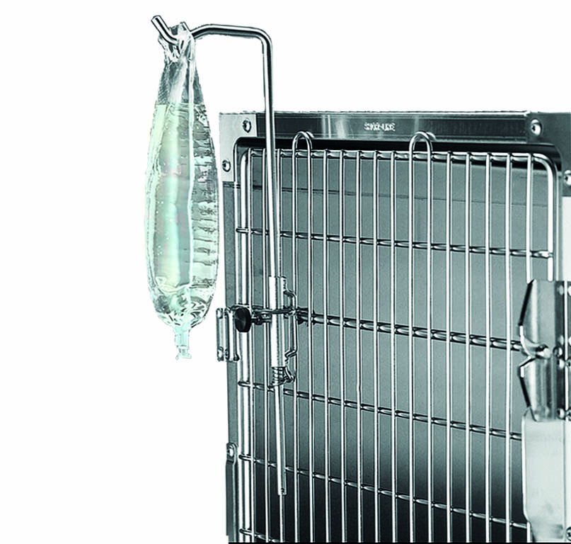 Support à infusion pour attacher à la cage, 483 mm