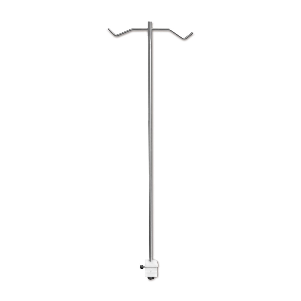 [605200] Infúziós állvány tartóval, 120 cm, normál sínekre rögzíthető