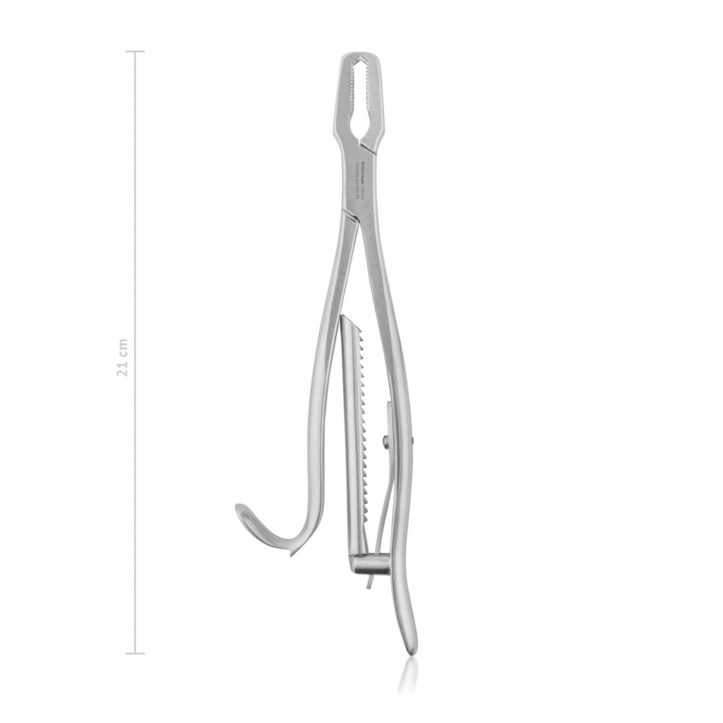 [183121] Pinza de sujección ósea, KERN con trinquete, 21 cm