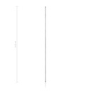 Gombvégű szonda, 2 mm átmérő, 14,5 cm