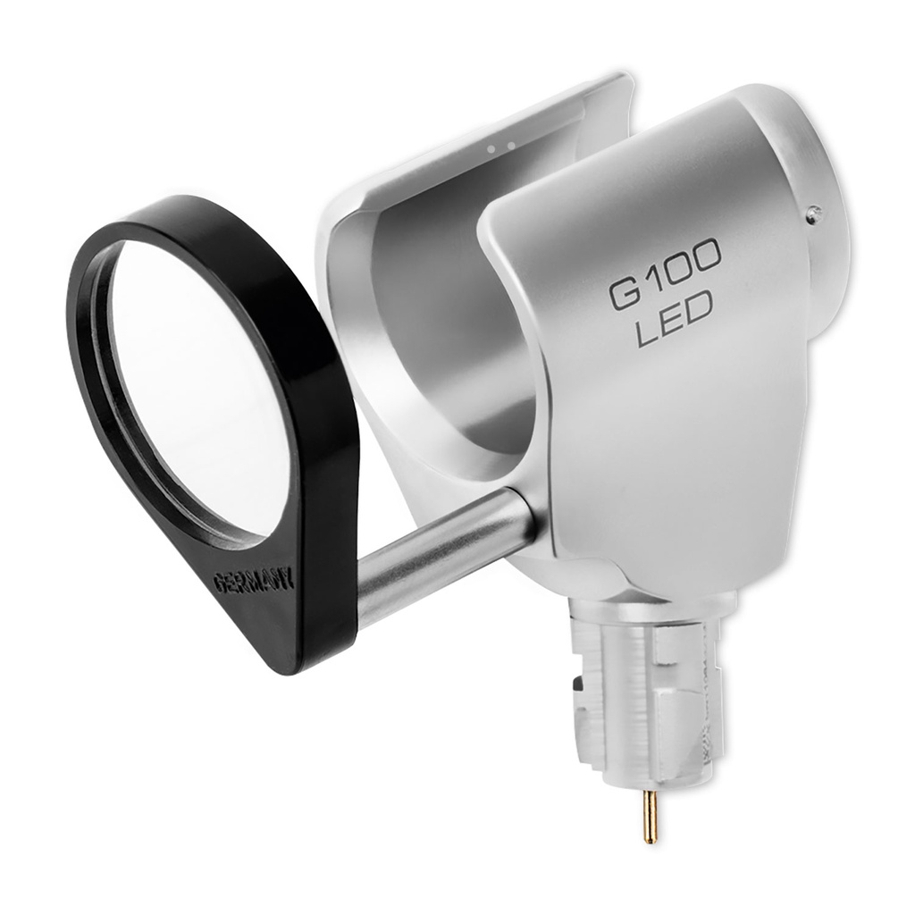 [300036] HEINE G100 Cabezal LED hendido, completo con lupa giratoria y bombilla, G-008.21.301