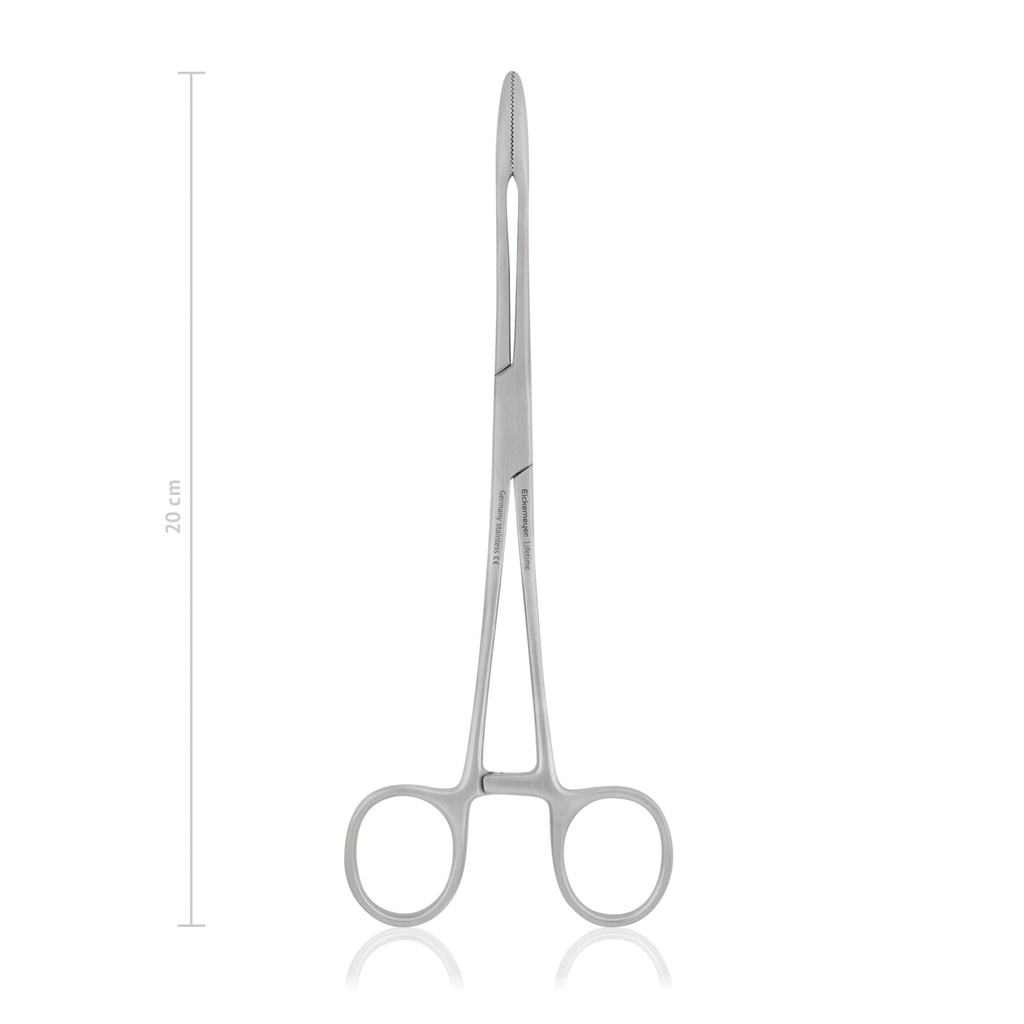 [137020] Sponge and dressing forceps GROSS, 20 cm, straight, with ratchet