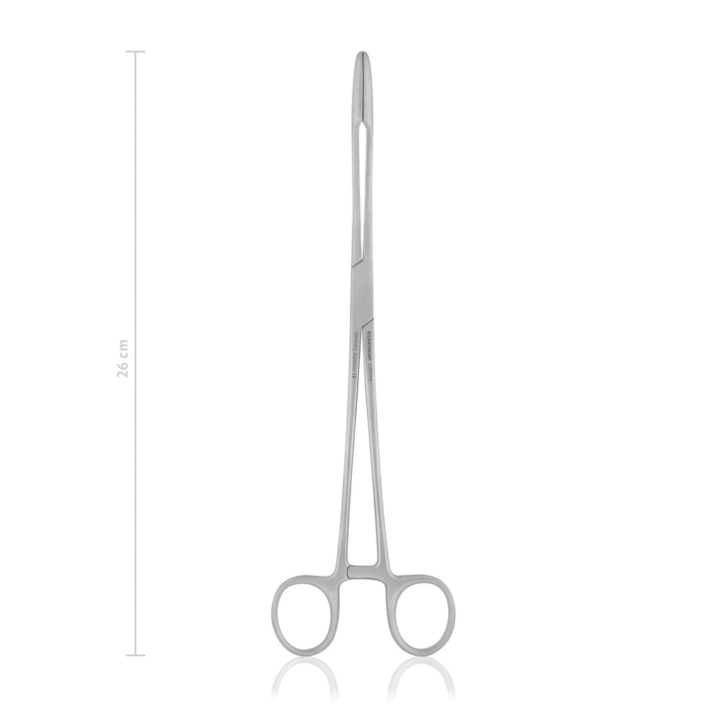 [137526] Sponge and dressing forceps MAIER, 26 cm, curved, with ratchet