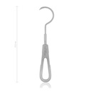 Pasador curvado, diámetro de cabeza4,5 cm, largo 17,5 cm