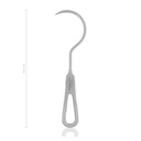 Pasador curvado, Diámetro de cabeza6,0 cm, largo 20,5 cm