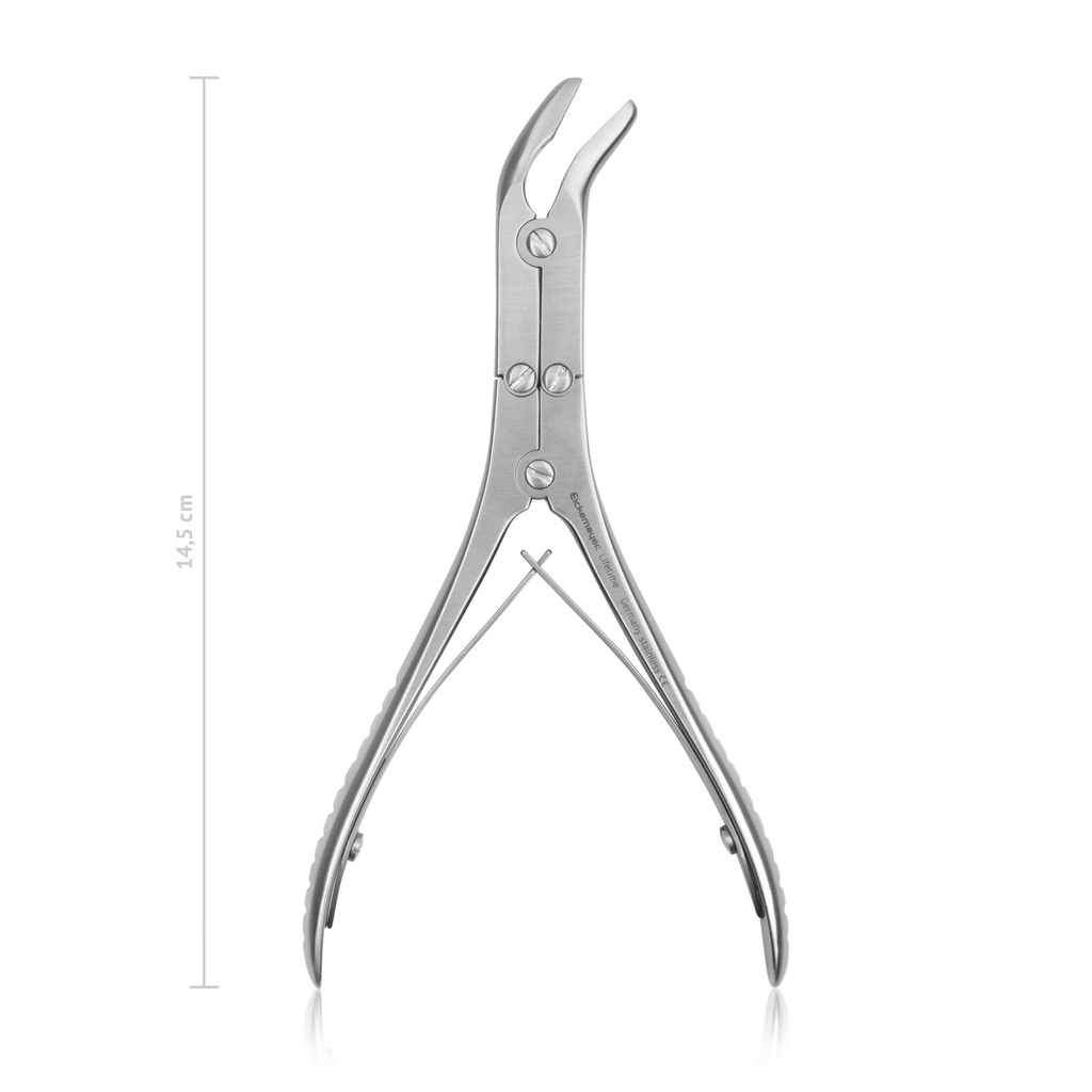 Forceps de laminectomía SCHNIEDEMANN15 cm, curvado lateralmente