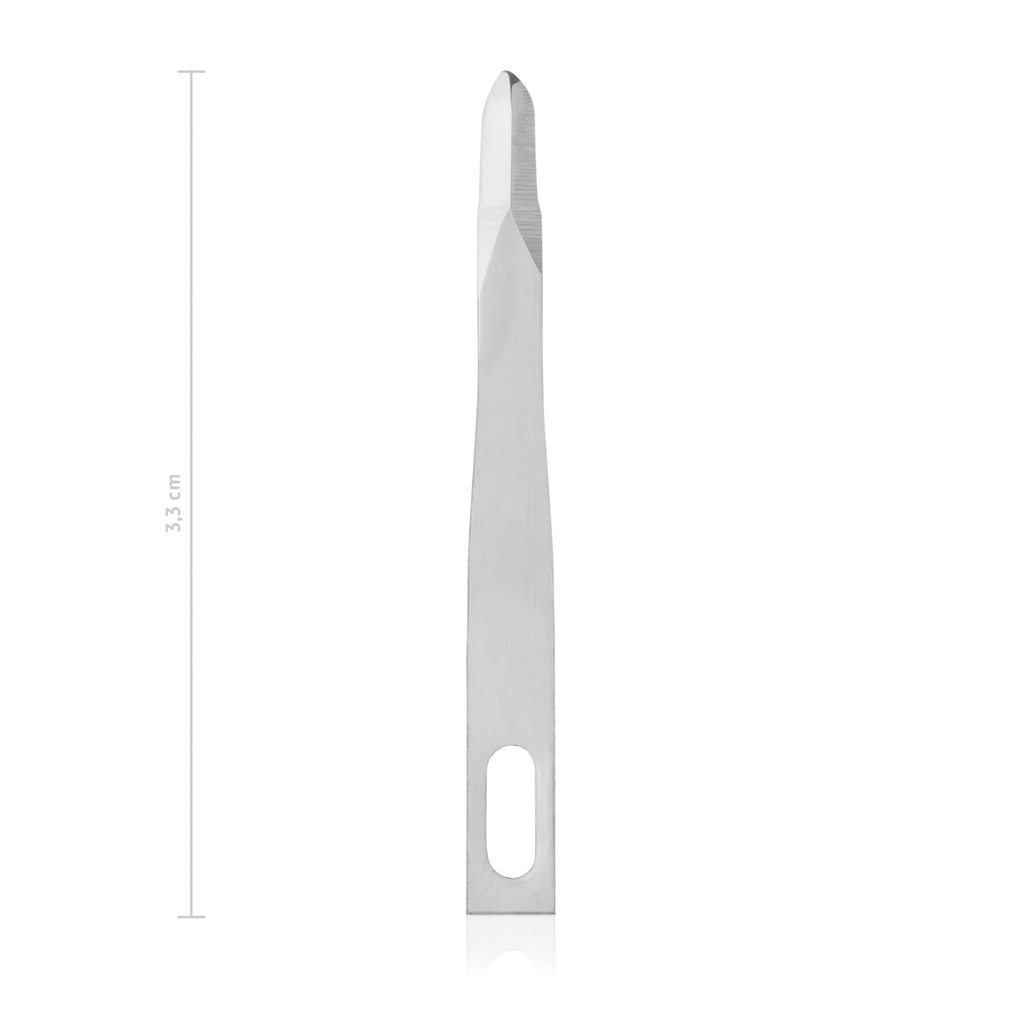 Lames de micro-scalpel, Fig. 63, paquet de 25 pièces