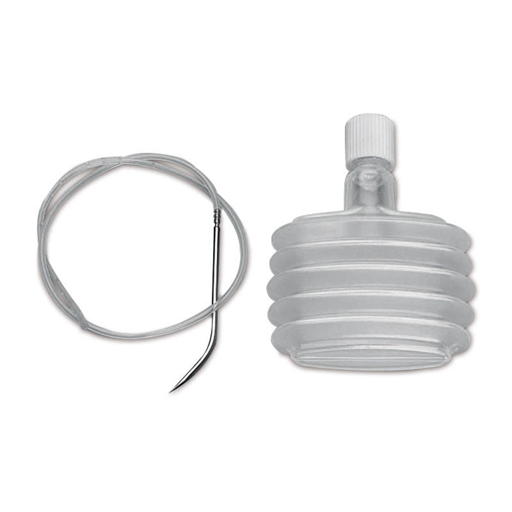 [456006] Mini-Redovac, CH 6, d = 2 mm, compuesto por pera de succión de 20 ml, drenaje fino y aguja