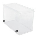 Caja de anestesia para gatos, plexiglás 400 x 210 x 270 mm con manguera y conector