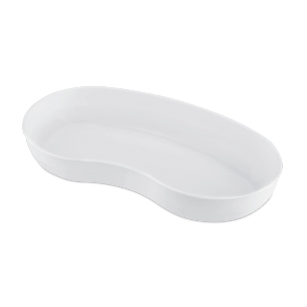 [728925] Cuvette haricot, grande, blanche, 25 cm, plastique