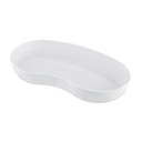 Cuvette haricot, grande, blanche, 25 cm, plastique