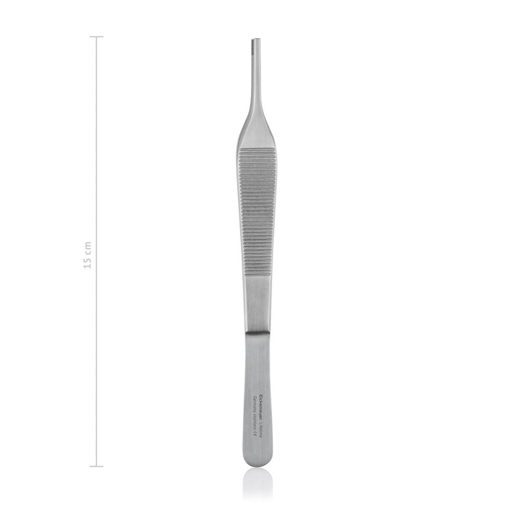 [132915] Tissue forceps ADSON-BROWN, 9 x 9 lateral teeth, 15 cm