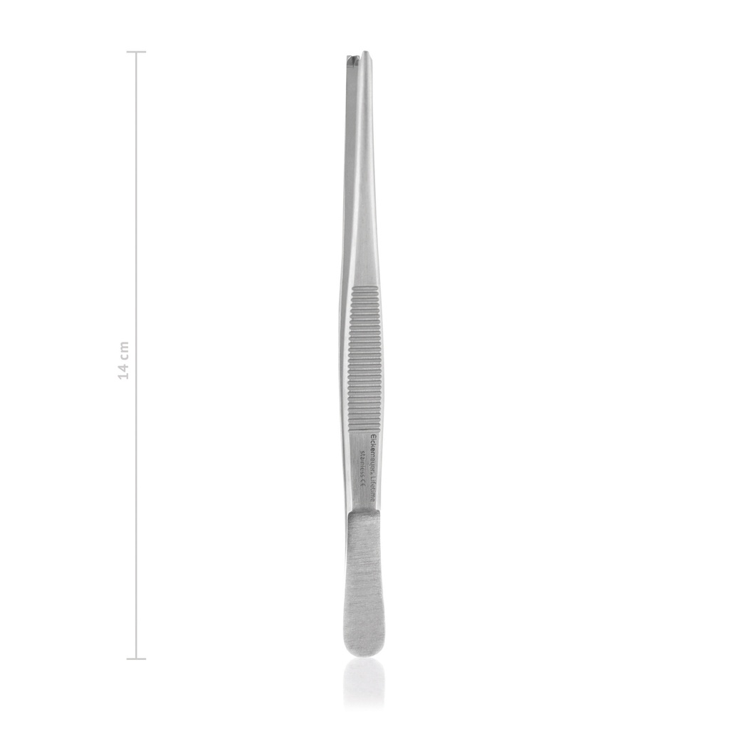 Pinza de tejido14 cm, 1x2 dientes,
