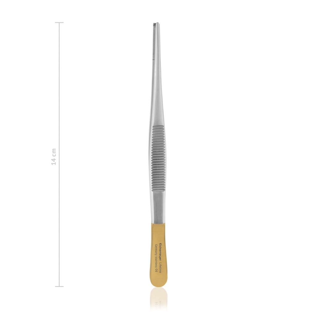 [132714] Tissue forceps Oehler, 1 x 2 teeth, 14 cm, TC