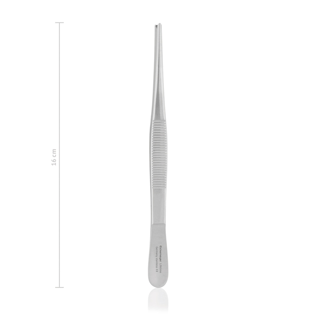 Pince standard, chir.,16 cm,1x2 dents