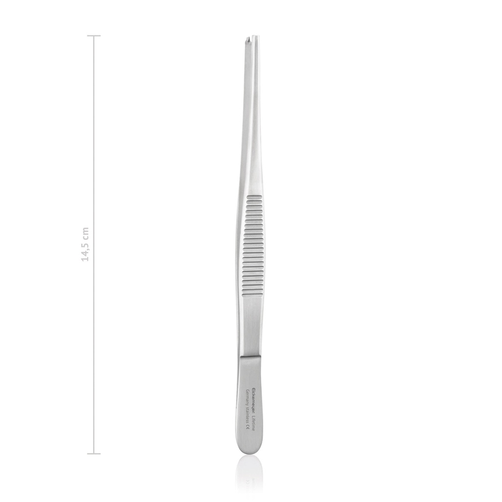 [133214] Tissue forceps STANDARD, 1 x 2 teeth, 14,5 cm