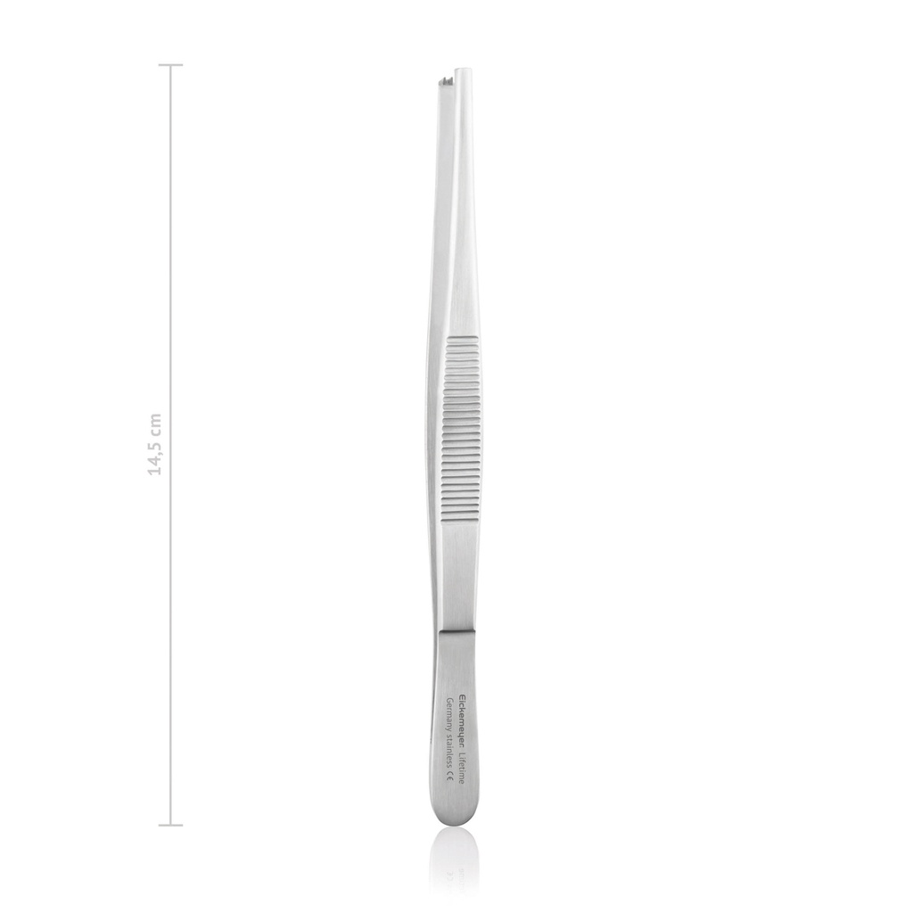 [133414] Tissue forceps STANDARD 2 x 3 teeth, 14,5 cm, heavy pattern