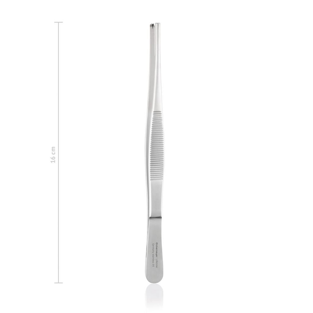 [133416] Tissue forceps STANDARD 2 x 3 teeth, 16 cm, heavy pattern