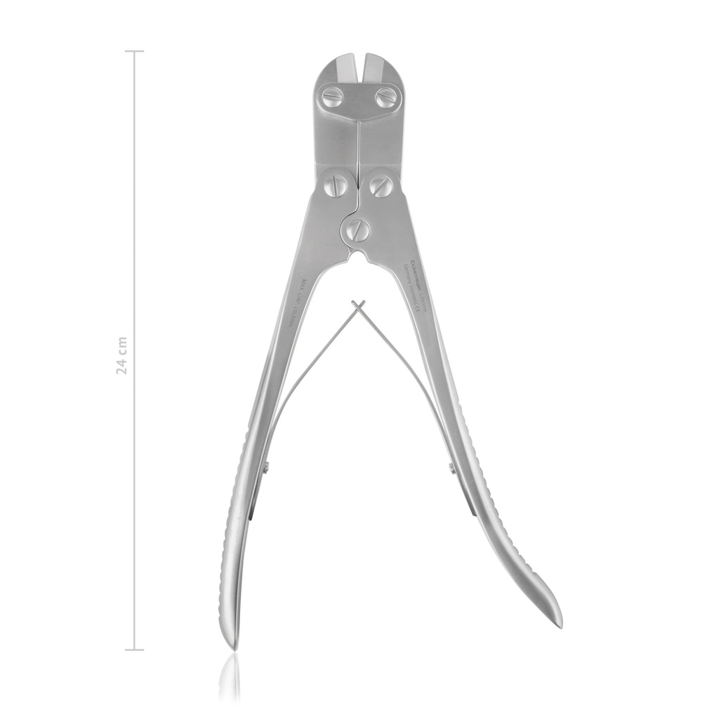 [180924] Pince à plaque et coupe-broche pour plaque et fil de fer jusqu´à d= 3,5 mm