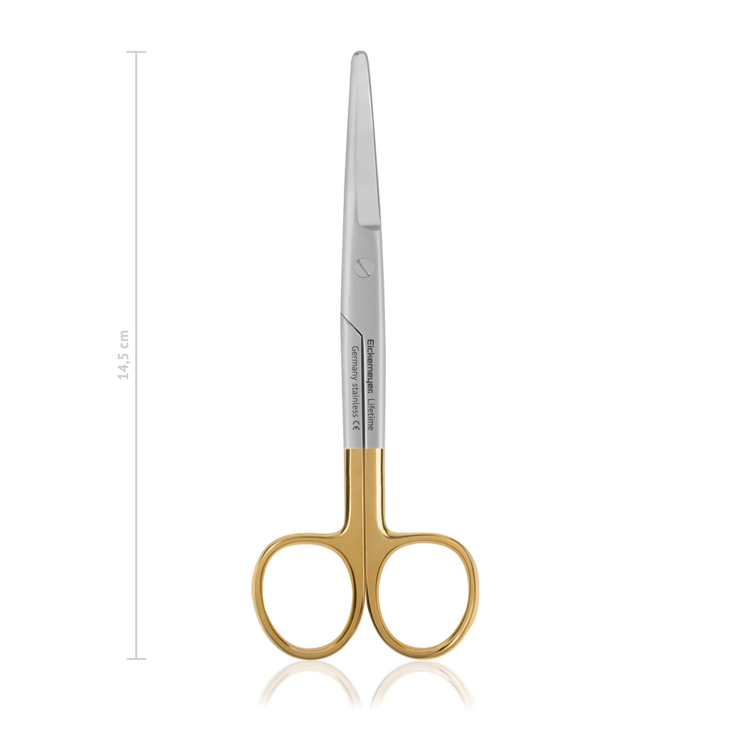 [117314] Dissecting scissors MAYO, blunt/blunt, 14,5 cm, curved, TC