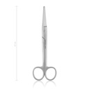 Ciseaux de dissection Mayo, 17 cm, droits, mousses/mousses