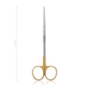 Tijera de disección, TCMetzenbaum-FINO, 14,5 cm, curvado- extra delegado