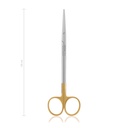 Ciseaux de preparation Metzenbaum, 18 cm droits, TC