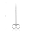 Tijeras de disección Metzenbaum, 18 cm, hojas curvas