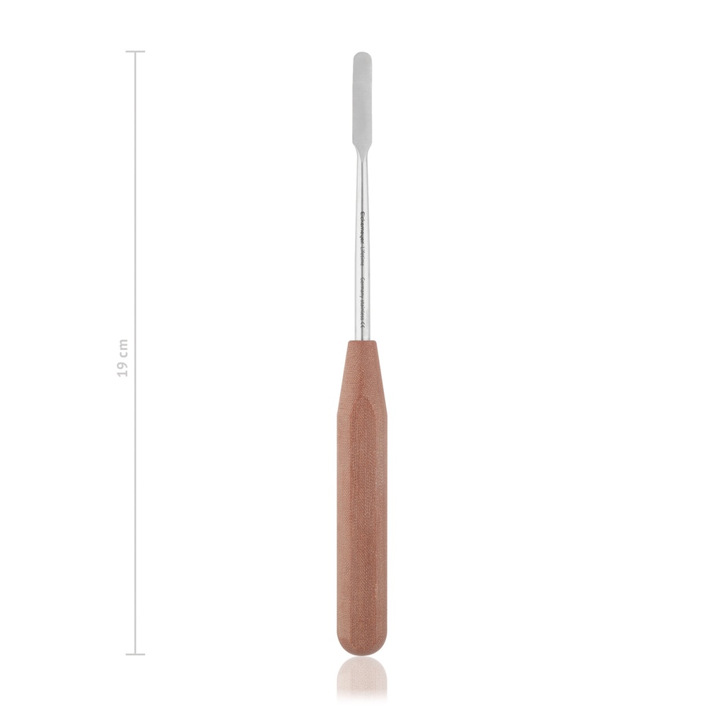 [166118] Rugine-raspatoire, 19 cm, 6 mm, avec manche plastique