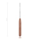 Rugine-raspatoire 18,5 cm, 3mm, tranchante, avec manche plastique