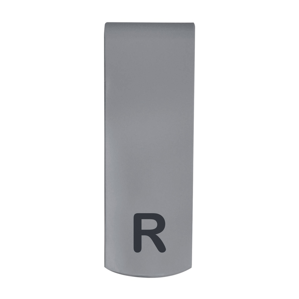 [704022] Marcador para RX de plástico en formaclip, palabras L y R