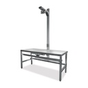 Table de radiographie avec support intégré, avec support universel pour tous les appareils de radiographie portables courants