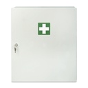 Sanitätswandschrank mit Giftfach, Stahlblech (weiße Einbrennlackierung), abschließbar, 560 x 460 x 180 mm