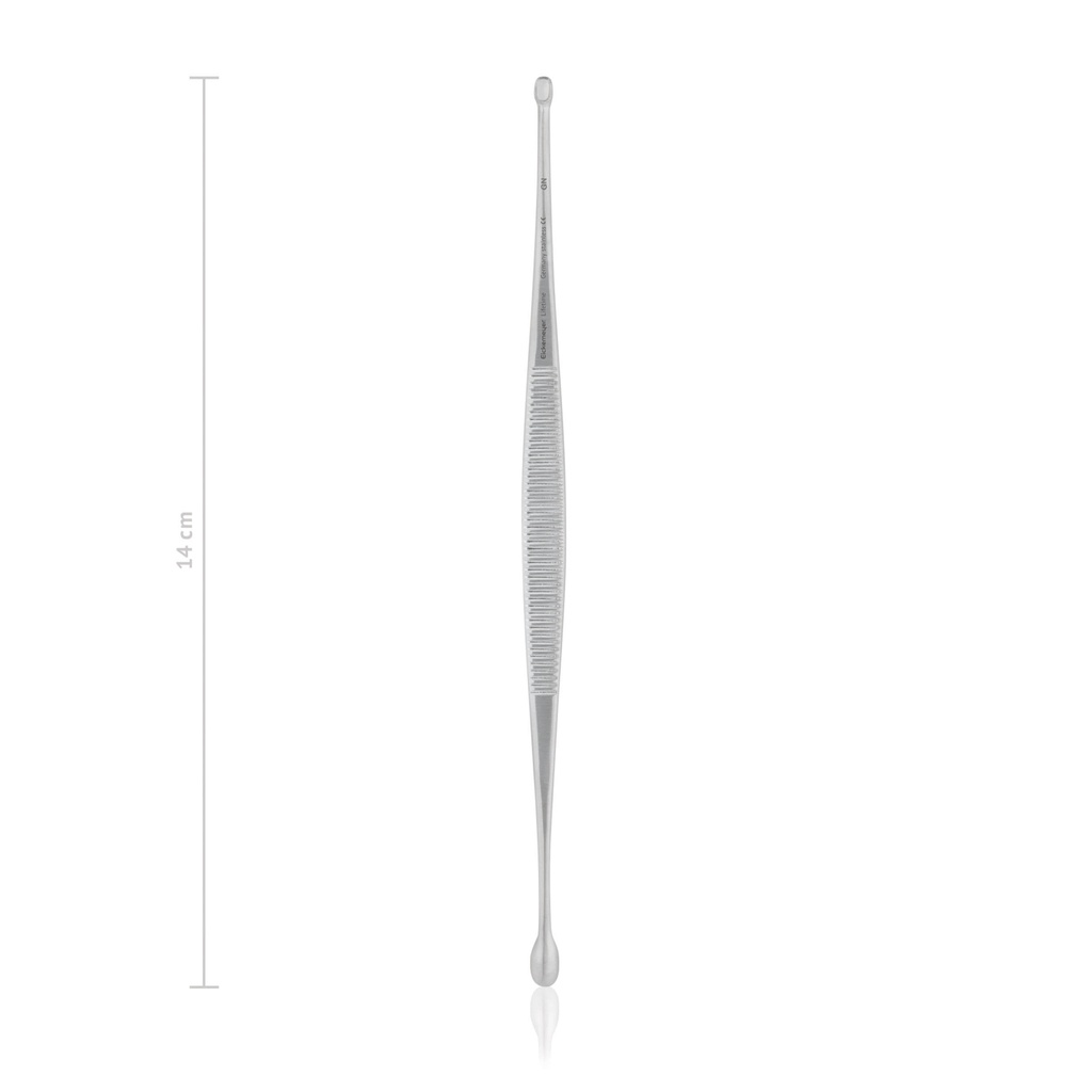 [165614] Cureta osea, Willinger,14 cm, punta doble
