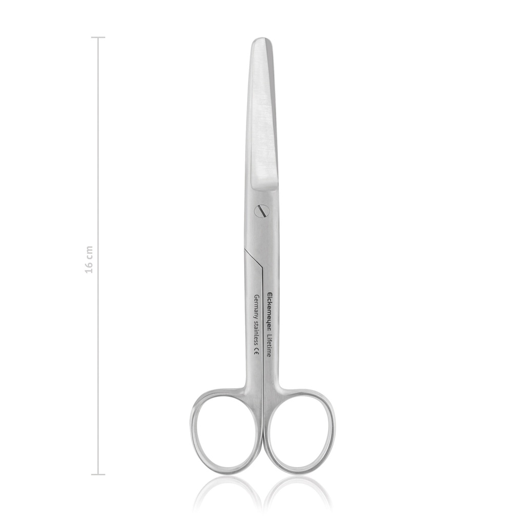 [114916] Surgical scissors, heavy model, blunt/blunt, 16 cm, curved