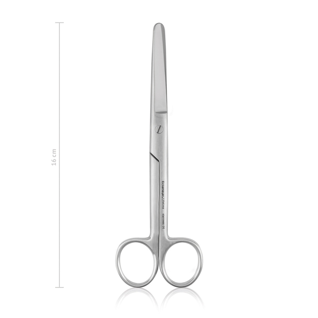 [970016] Tijera de cirugía, L 16 cm, recto, romo/romo